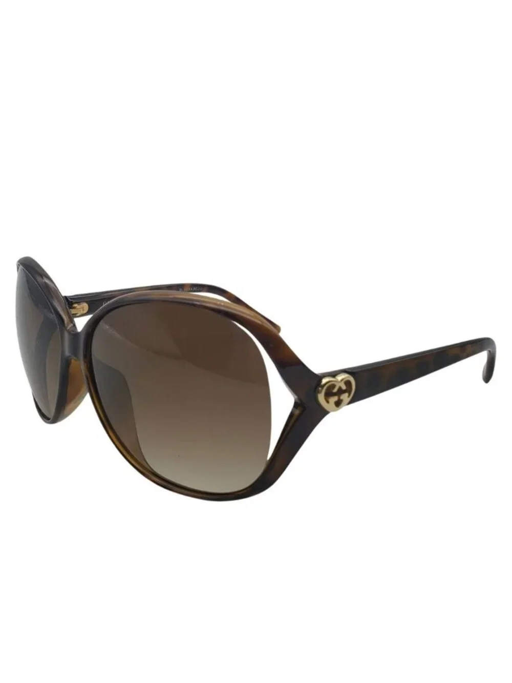 Gucci Sunglasses Bree Brown S Tortoiseshell Pattern GG Eyewear